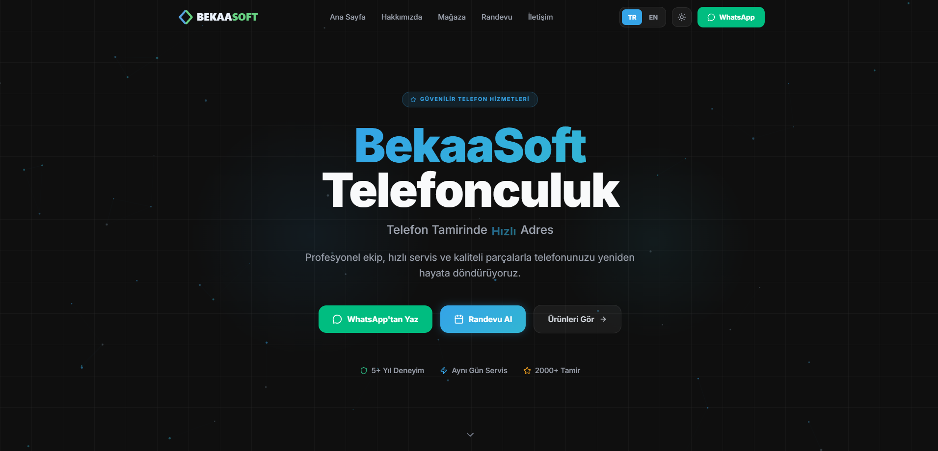 BekaaSoft GSM & Teknik Servis desktop screenshot